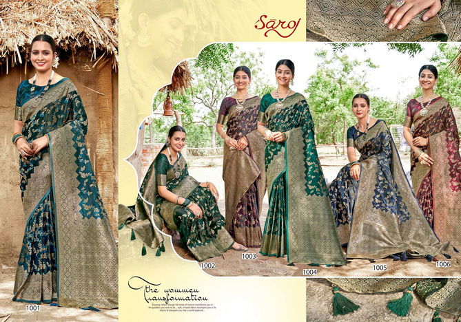 Royal Queen Vol 9 By Saroj Soft Satin Silk Designer Sarees Wholesale Online
